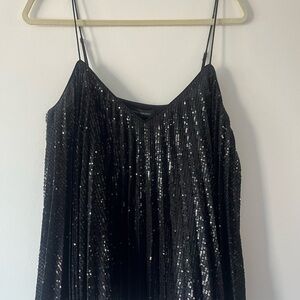 Banana Republic Black Sequin Camisole